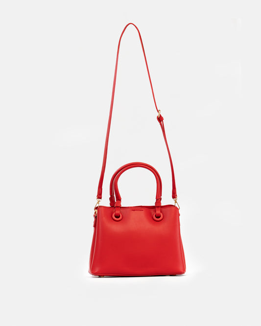 Elegant Handbag with Double Handles and Adjustable Shoulder Strap
