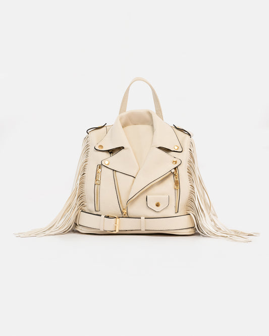 Mochila de Mujer con Estilo Motero y Flecos – Diseño Único y Atemporal