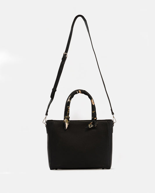 Bolso Tote de Mujer con Detalle de Pañuelo – Elegancia y Versatilidad