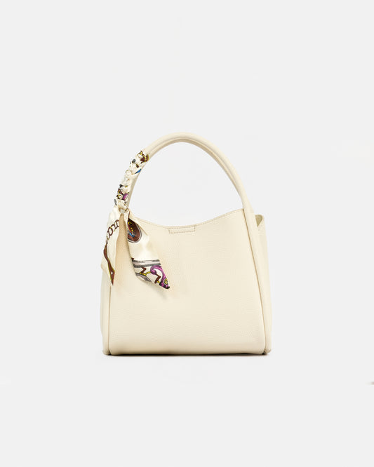 Handbag and Shoulder Bag with Decorative Scarf
