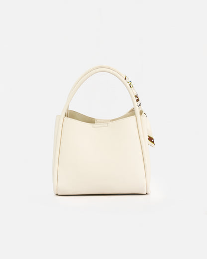 Handbag and Shoulder Bag with Decorative Scarf