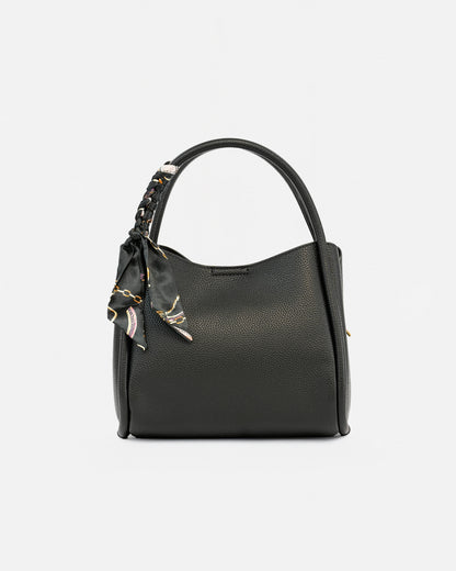 Handbag and Shoulder Bag with Decorative Scarf