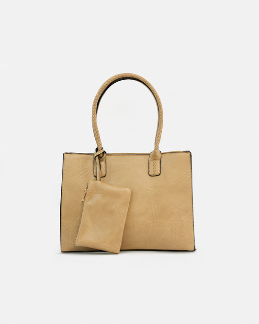 Set de Bolsos 3 en 1 con Diseño Trenzado y Bolsos Adicionales