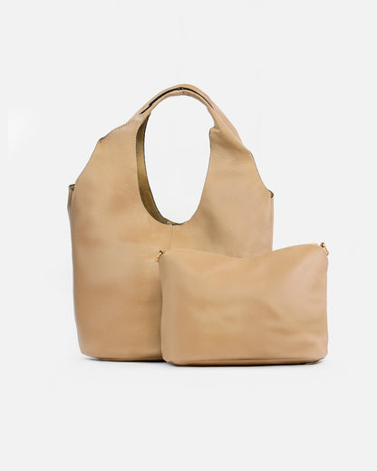Minimalist Style Shopper Bag with Toiletry Bag Included