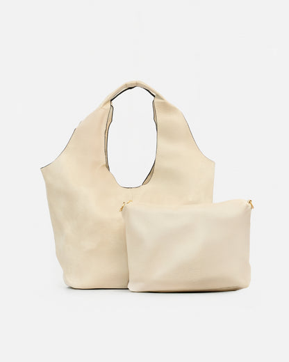 Minimalist Style Shopper Bag with Toiletry Bag Included