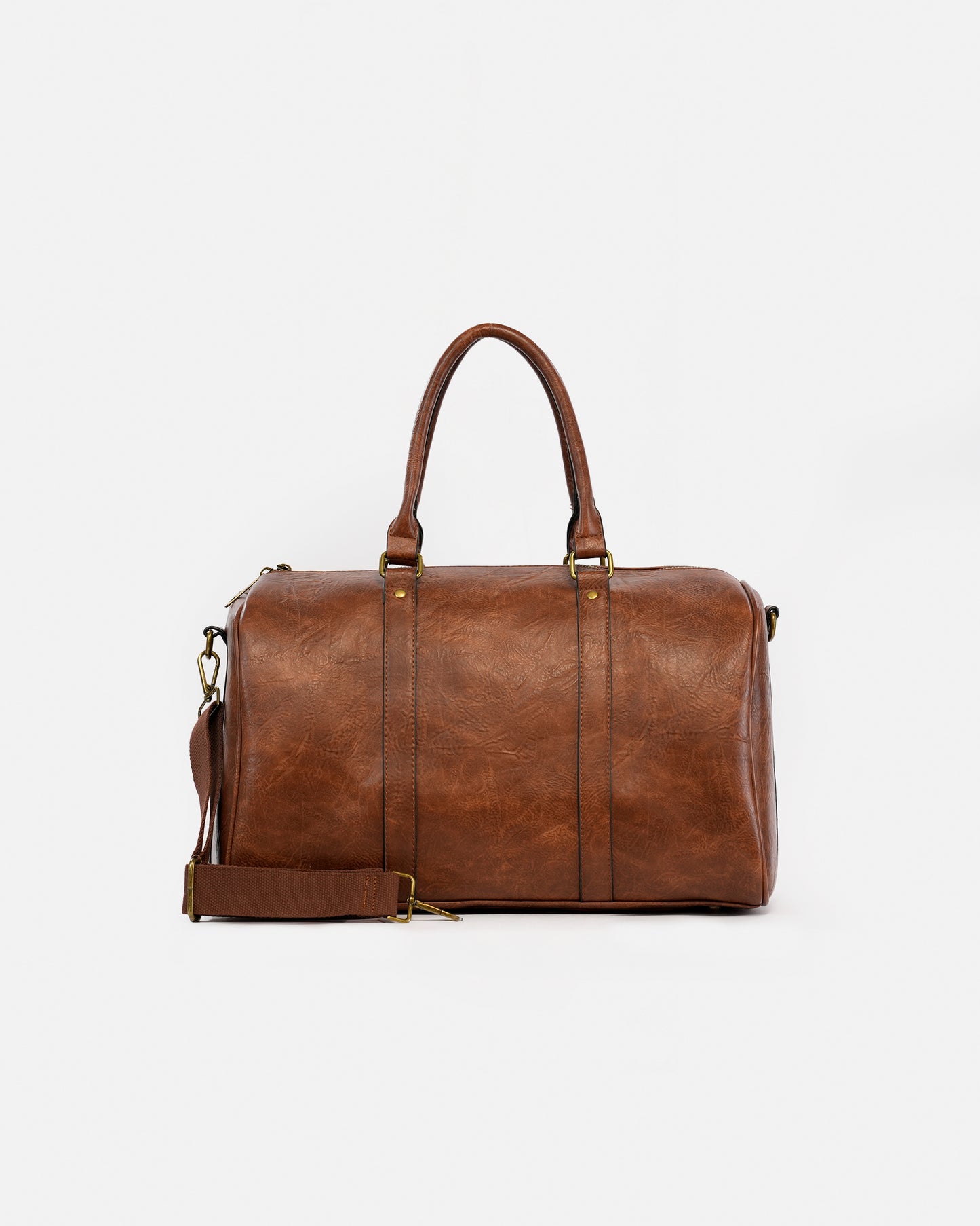 Bolso de Viaje Texturizado con Doble Asa y Bandolera Ajustable