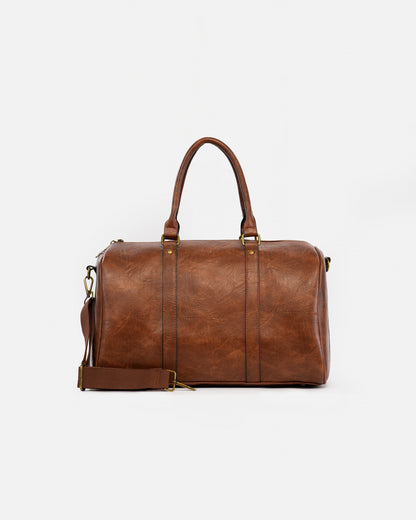 Bolso de Viaje Texturizado con Doble Asa y Bandolera Ajustable