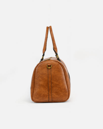 Bolso de Viaje Texturizado con Doble Asa y Bandolera Ajustable