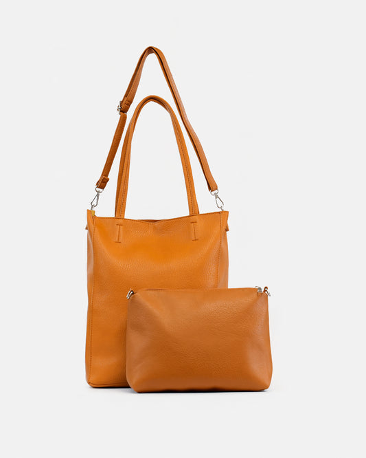Shopper Bag with Included Toiletry Bag and Minimalist Design