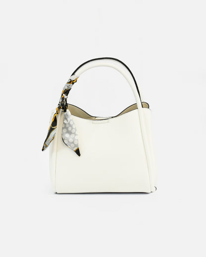 Handbag and Shoulder Bag with Decorative Scarf