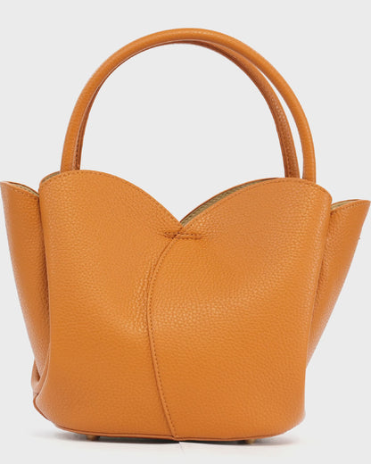 Bolso de Mano con Diseño de Flor y Neceser Interior – Estilo Elegante y Funcional