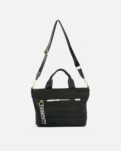 Bolso tote nylon acolchado con diseño urbano y funcional