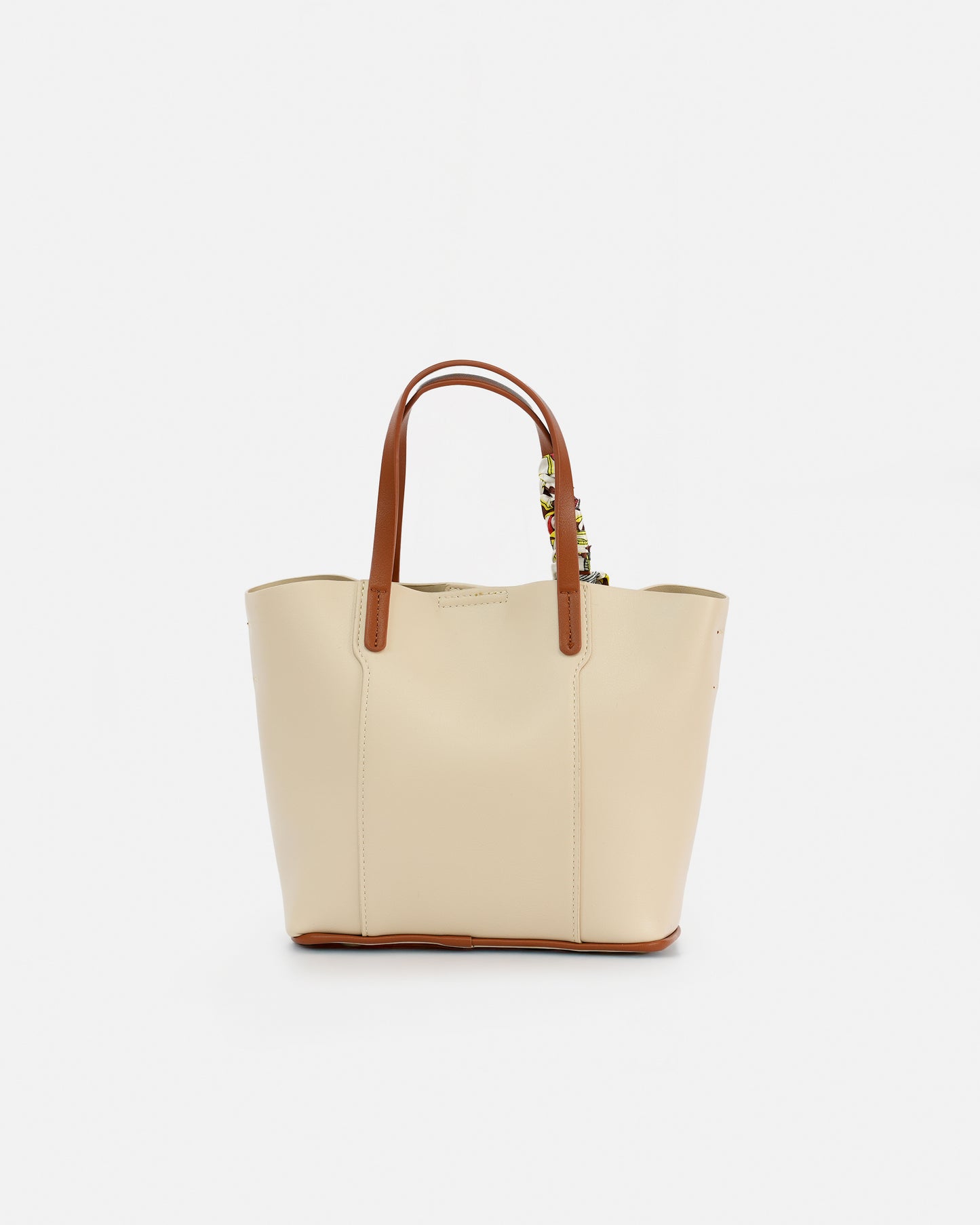 Bolso Tote con pañuelo decorativo y correa ajustable