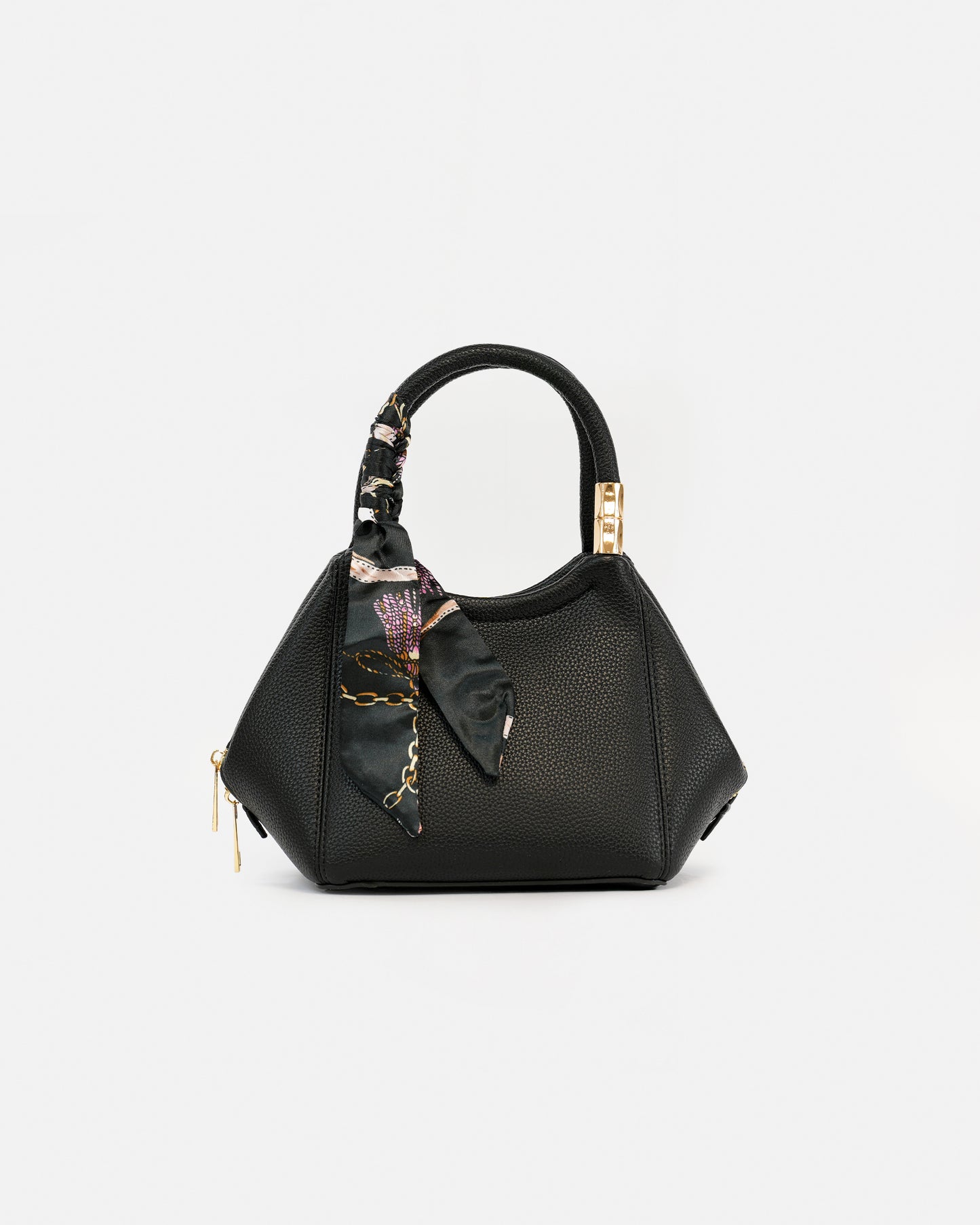 Elegant Handbag with Bow Detail and Adjustable Handle