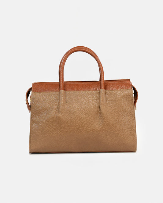 Bolso de Mano Texturizado y asa adicional para hombro