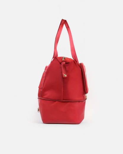 Bolso de Viaje Extensible en Material Impermeable con Compartimento Inferior